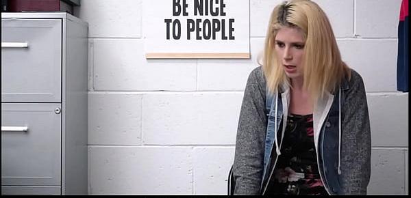  Blonde Teen Madison Haze Caught Shoplifting Underwear Seduces Guard For No Cops